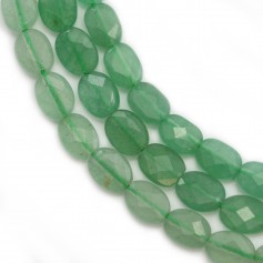 Green aventurine, in oval shaped, 6x8mm x 39cm