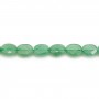 Aventurine, de forme ovale facetté, 6x8mm x 39cm