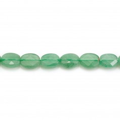 Aventurine, de forme ovale facetté, 6x8mm x 39cm