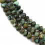 Turquoise africaine rondelle facetté 3x4mm x 39cm