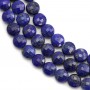 lapis lazuli rond plat facette 6mm x 39cm