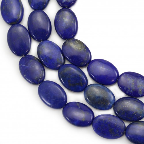 Lapislazuli oval 13x18mm x 40cm