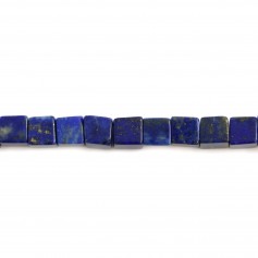 Lapis-Lazuli en forme de cube, de taille 6.5mm x 2 st