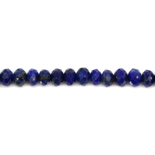LAPIS LAZULI Rondelle Facette 3.5-4mm x 35cm 