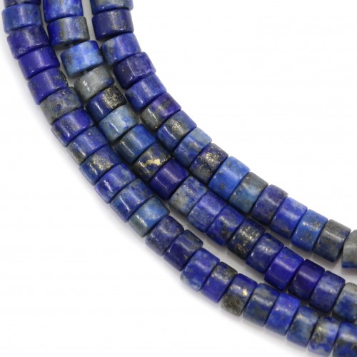 Lapis-Lazuli Rondelle 6mm x 6pcs