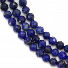 Lapis-lazuli round faceted 4mm x 40cm
