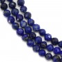 Lapis-lazuli round faceted 4mm x 40cm
