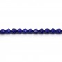 Lapis-lazuli rond facette 4mm x 40cm