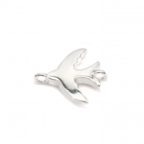 Separador de pájaros 11x12mm plata 925 x 1pc