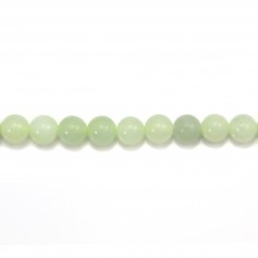 Jadeite vert ronde 6mm x 40cm