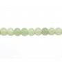 Jadeite vert ronde 6mm x 40cm