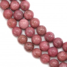 Rhodonite ronde 8mm x 40cm