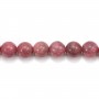 Rhodonite ronde 8mm x 40cm