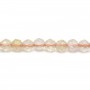 Citrine rond facette 3.5mm x 40cm