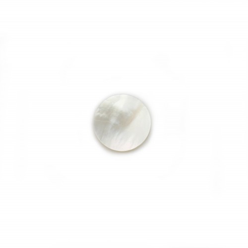 Cabochon Madreperla rotondo piatto 10mm x 1pc