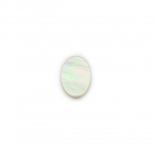 Cabochon Madreperla ovale piatto 6x8mm x 2pz
