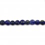 Lapis lazuli de forme rond plat facetté, et de taille 2mm x 39cm