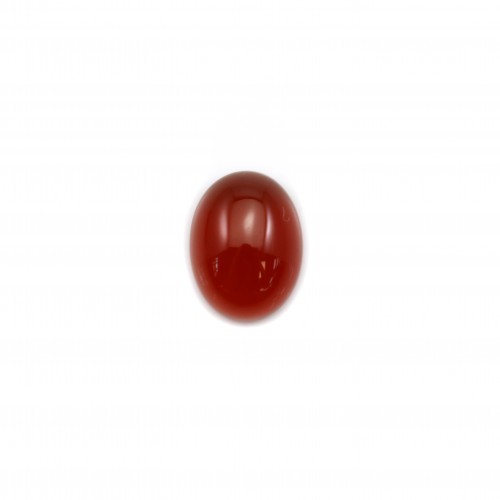 Cabochon carnelian oval 5x7mm x 4pcs
