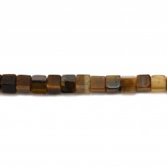 Oeil de tigre tube 4x13mm x 10pcs