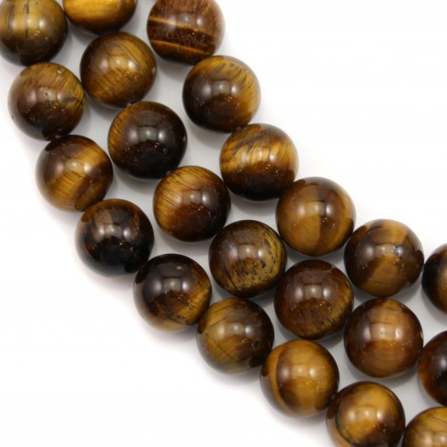 Round tiger eye 8mm x 38cm