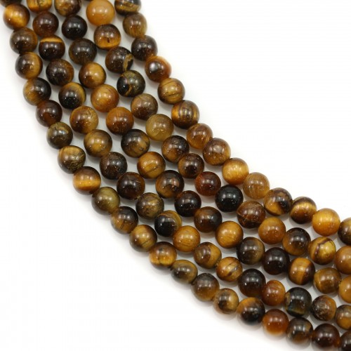 Tiger eye round bead 3mm x 38cm