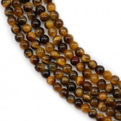 Round beads 2mm tiger's eye x 40cm 