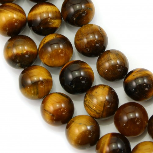 Tiger eye round 18mm x 39cm