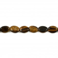 Oeil de tigre Oval 8x12mm x 5pcs