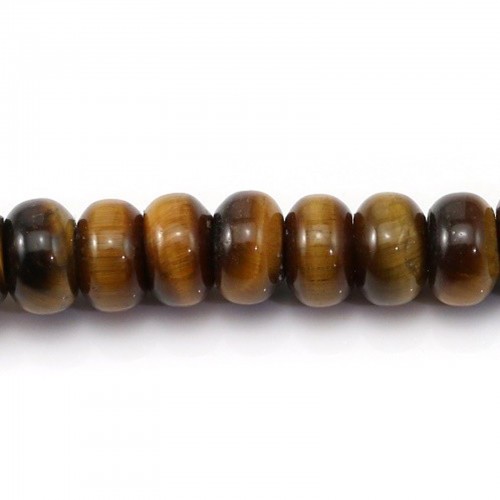 Oeil de tigre Rondelle 5x8mm x 10pcs