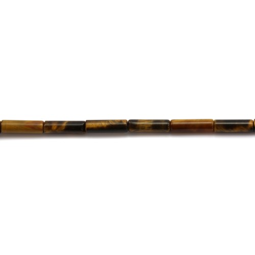 Oeil de tigre tube 4x13mm x 10pcs