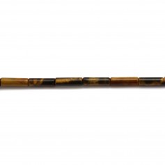 Oeil de tigre tube 4x13mm x 10pcs