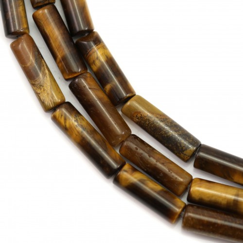 Tiger eye tube 4x13mm x 38.5cm