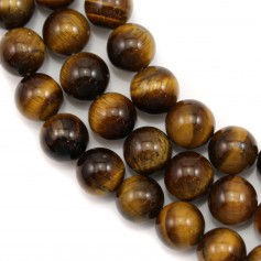 Yellow Tiger Eye Round 10mm x 40cm