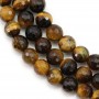 Yellow Tiger Eye Faceted Round 8mm A x 40cm