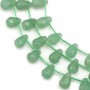Aventurine cœur plat 10.5mm x 40cm