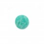 Cabochon amazonite du pérou, de forme rond plate, 8mm x 1pc