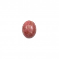 Cabochon de rhodonite rose, de forme ovale, et de taille 8x10mm x 4pcs