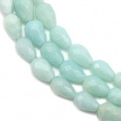 Amazonite goutte facette 5x8mm x 40cm