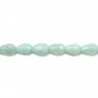 Amazonite faceted drop 5x8mm x 40cm