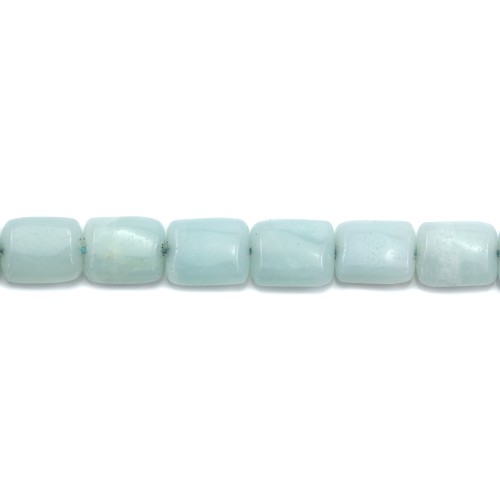 Jade colored light Blue Flat drop 13.5x18.5mm x 1pc