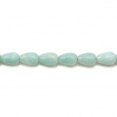 Amazonite Goutte Ronde Facette 8x12mm x 2pcs