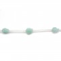 Amazonite tête de mort 12mm  x 1pc