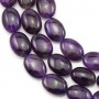 Amethyst oval 13x18mm x 40cm