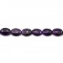 Amethyst oval 13x18mm x 40cm
