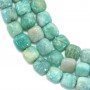 Amazonite carré 8.5mm x 40cm