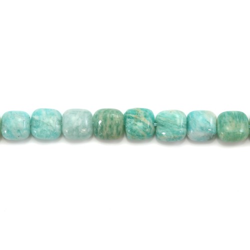 Amazonite carré 8.5mm x 40cm