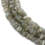 Labradorite, square roundel shape, 2.5x4.5mm x 40cm