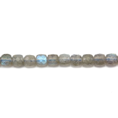 Multicolored tourmaline, in round and flat faceted shape, 4mm x 40cm