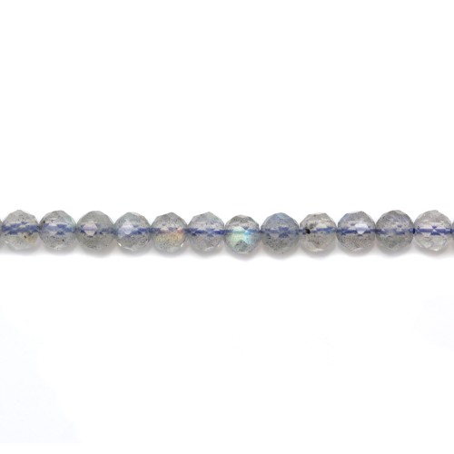 Labradorite Faceted Round 3mm x 38cm