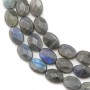 Labradorite Ovale Facette 10x14mm x 40cm